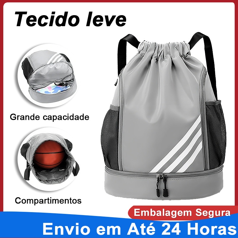 Bolsa Mochila Saco saquinho academia impermeável resistente Academia Trabalho Passeio Escola em Oferta na Shopee