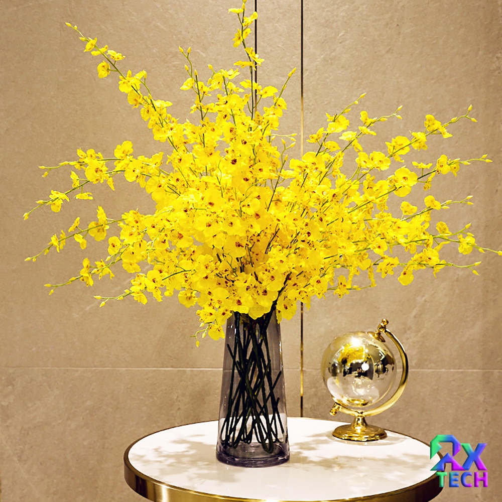 10 Unidades - 450 Flores Galho Orquídea ChuvaDe Ouro Artificial Para arranjos E Decoração Da Sua Casa em Oferta na Shopee
