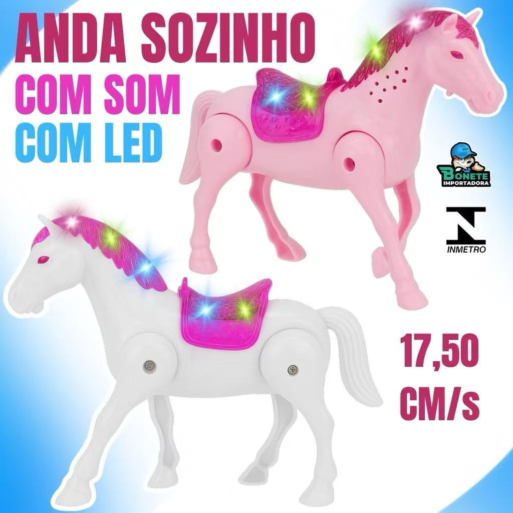 Cavalo de Brinquedo Anda tem Sons e Luzes Cavalinho - Brinquedos favoritos das crianças em Oferta na Shopee