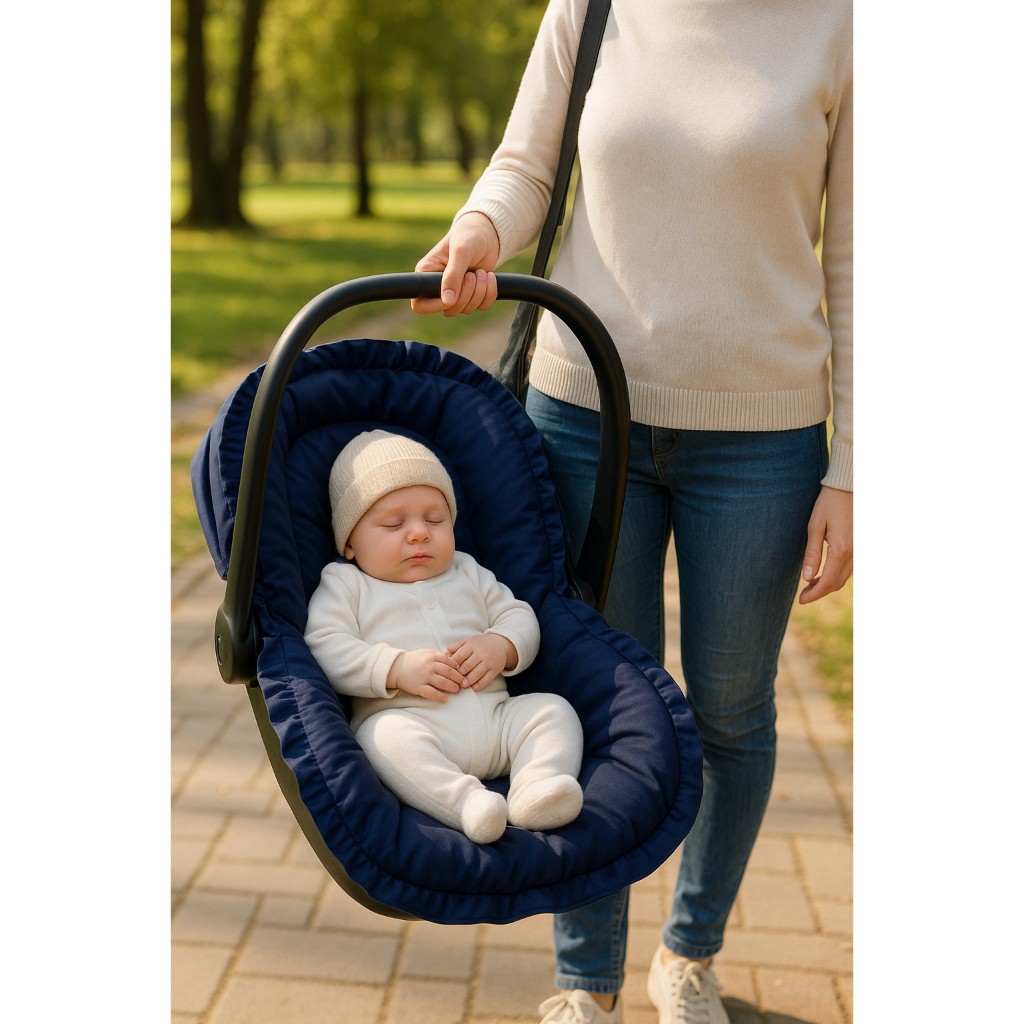 Capa Para Bebê Conforto de Algodão Super Macia Universal Lisa