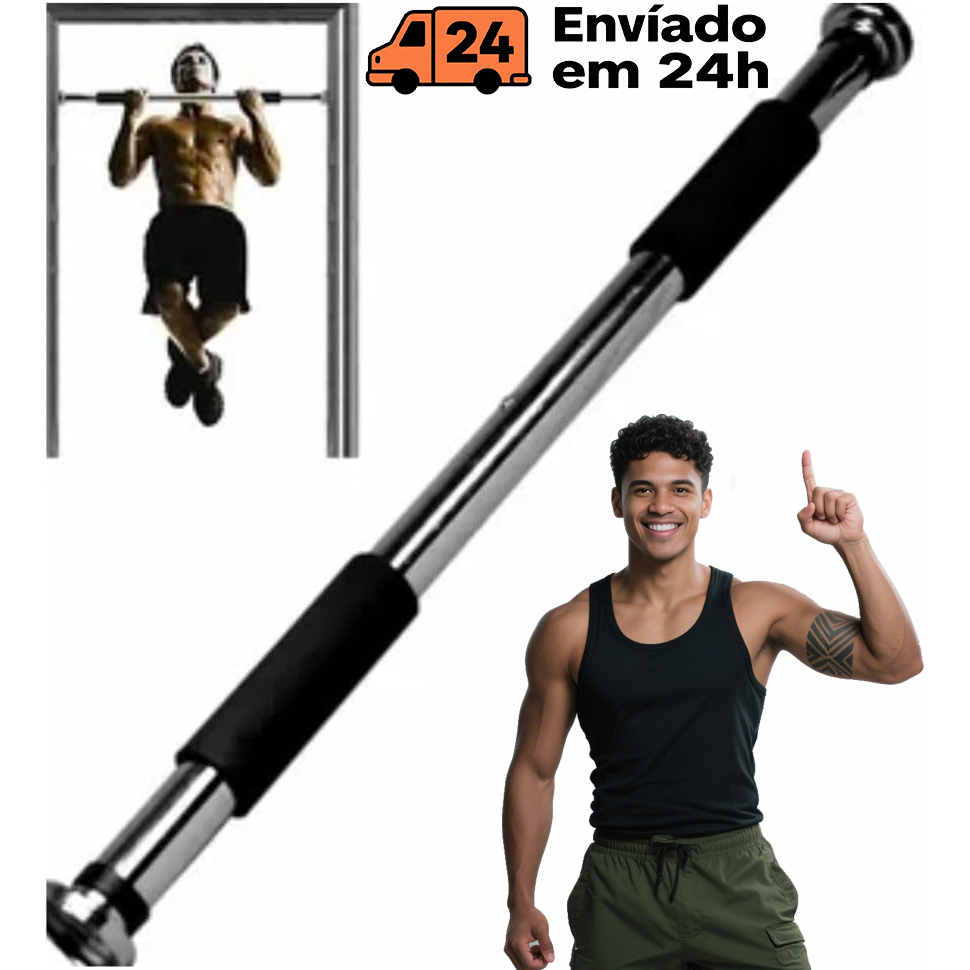 Barra Exercícios Porta Ajustável Regulável Até 60 a 100 Crossfit Calistenia Fitness Força em Oferta na Shopee