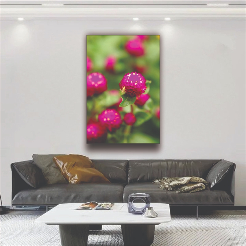 Quadro Decorativo Flor Amaranto Roxa Floricultura Sala 1 Peça