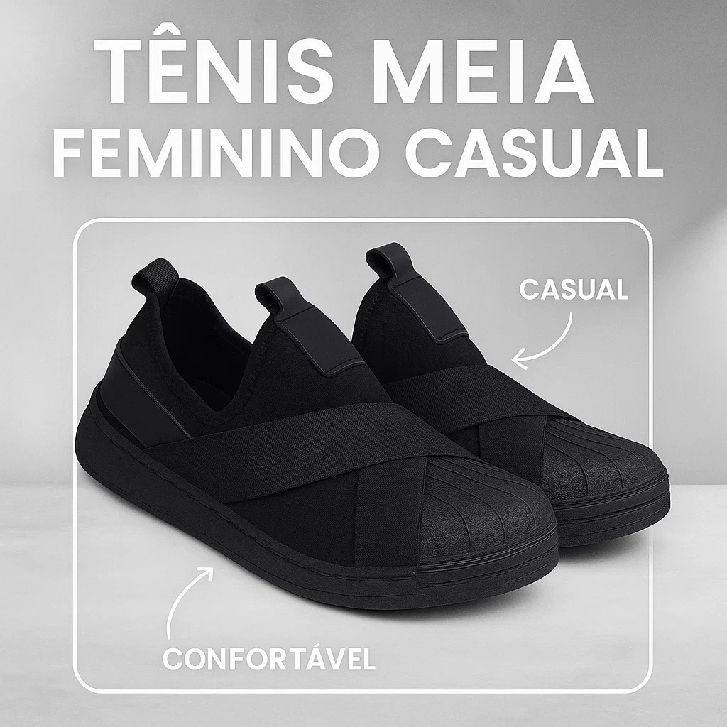 Tênis Calce Fácil Feminino e Macio Leve : O Casual Perfeito em Oferta na Shopee
