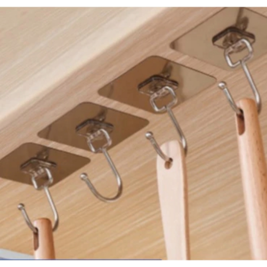 KIT 5/10/15 Gancho Adesivo Parede Multifuncional Autocolante Casa Cozinha Quarto Banheiro Organizado