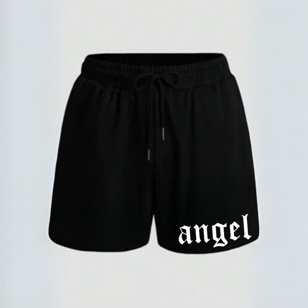 Bermuda Moletom Casual Streetwear Moda Verão Masculino Angel Vibes