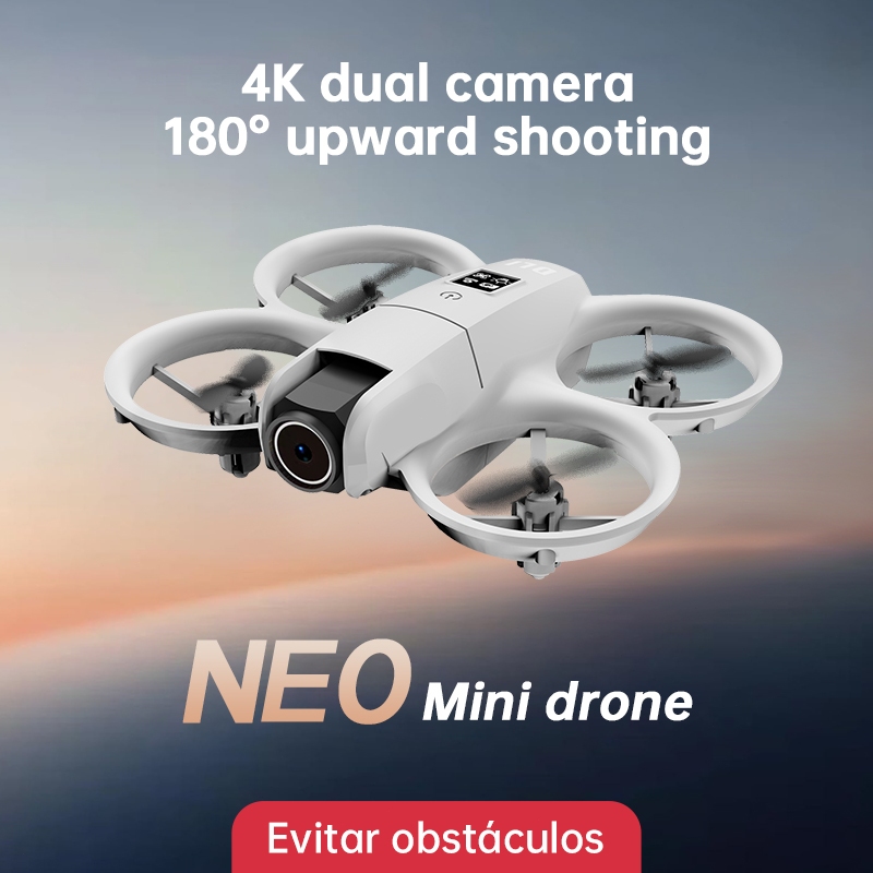 DLI Mini Drone Câmera Dupla Evita Fluxo Óptico Estável Manobra 360⁰ Wifi 2 Bateria