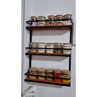 porta condimento tempero de parede 3 andares em Oferta na Shopee