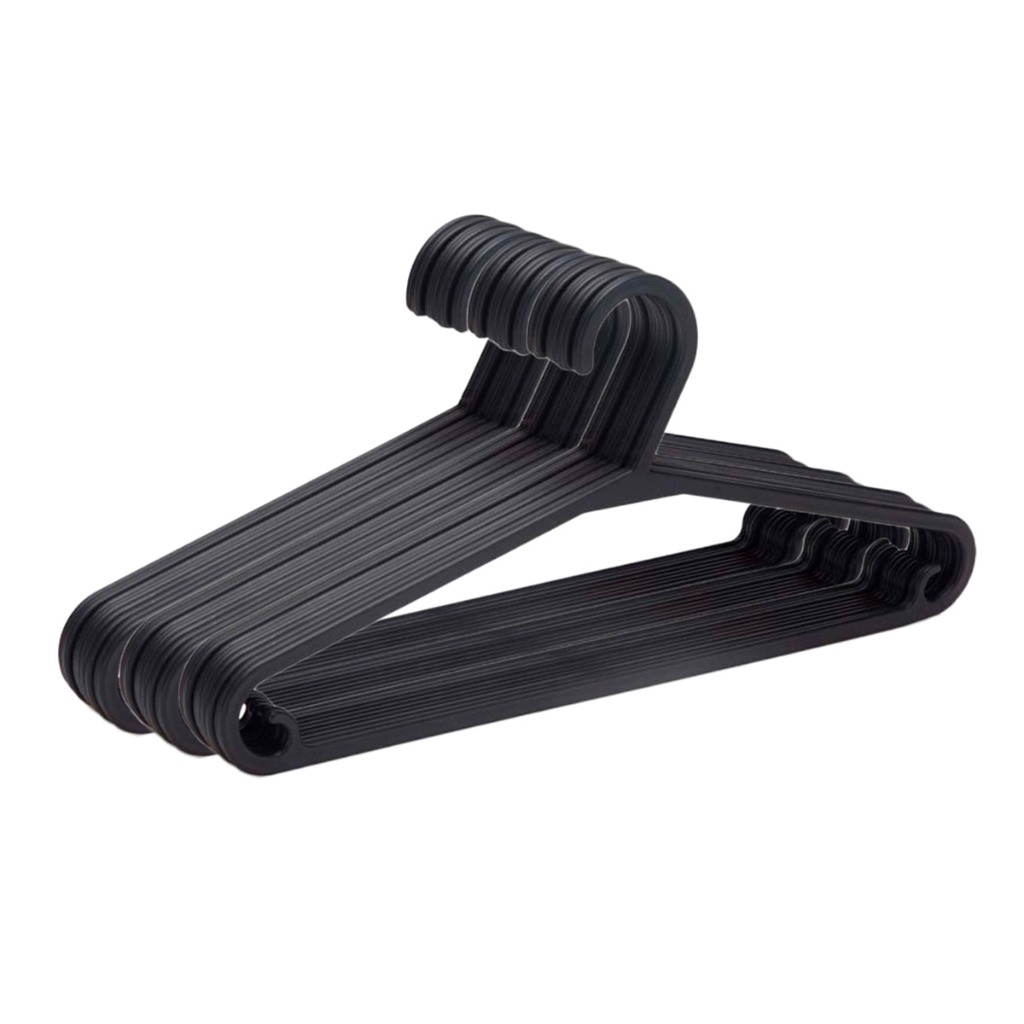 Conjunto de Cabides de Plástico Resistente Kit 30/60 Unidades - Dasplast em Oferta na Shopee