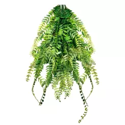 Folha de Samambaia Artificial 80cm Pendurada Verde Artificial
