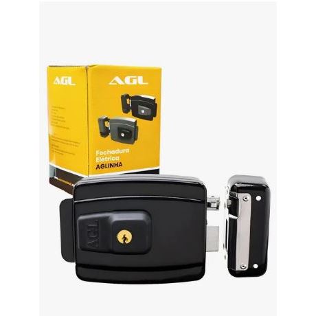 Fechadura Elétrica AGLinha C/ Sistema Elétrica Eletrônica 12v para Portão ou Porta interfone ou Com Chave 24232