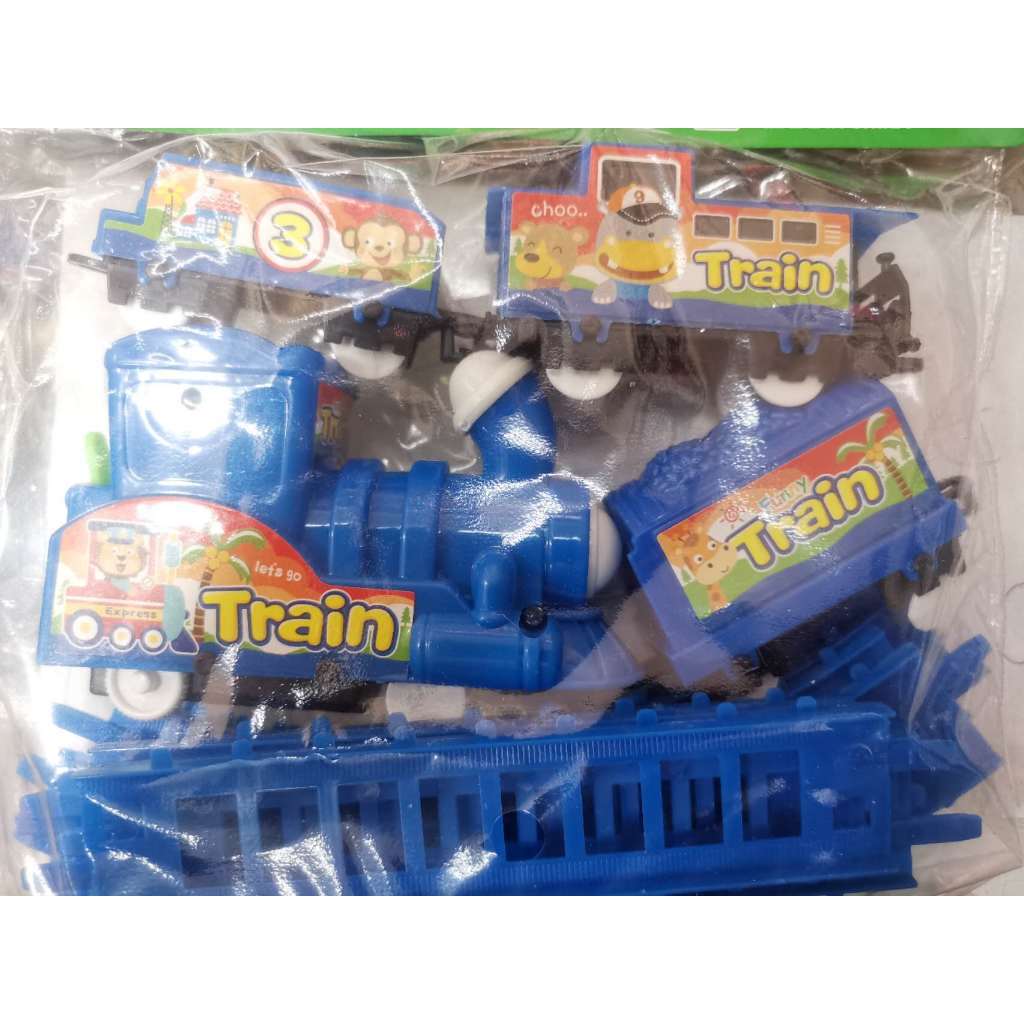 TB Brinquedos trem menino e menina Trenzinho infantil com luz e som  Locomotiva com 3 vagões