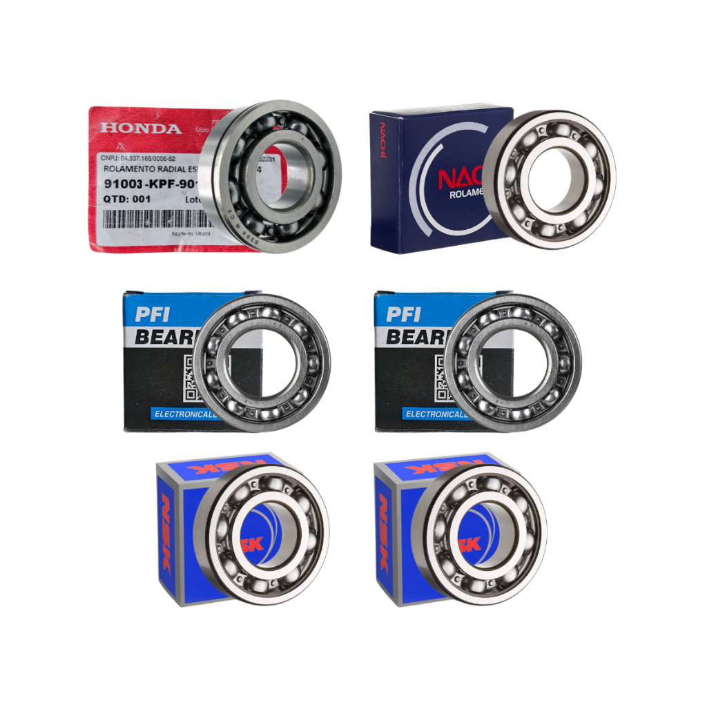 Kit Rolamentos Motor Eixo Primário e Secundário Honda Cbx 250 Twister Xr 250 Cb 300 Xre 300 em Oferta na Shopee
