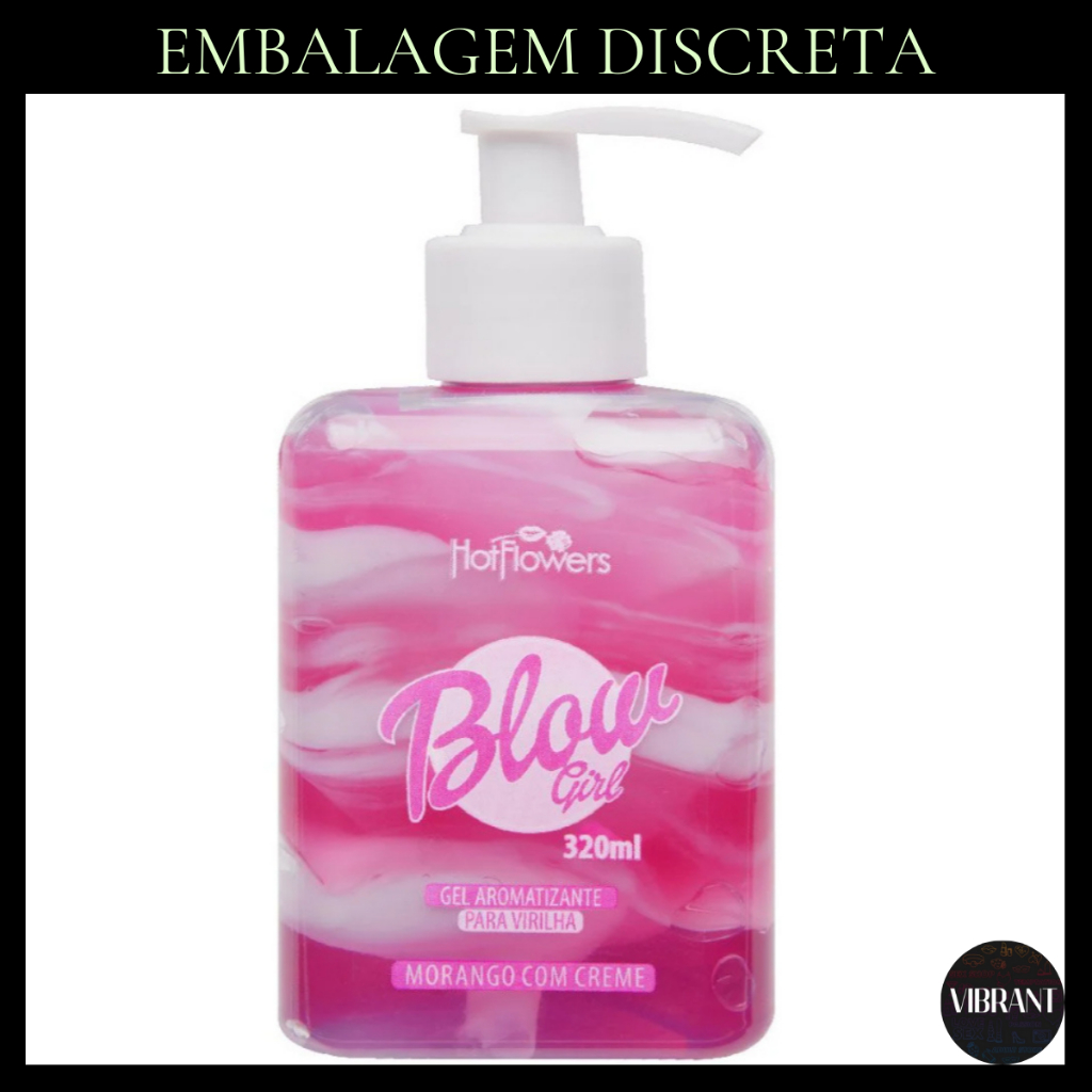 Blow Girl Gel Creme Aromatizante Beijável Para Saúde e Cuidado Vaginal Feminina 320ml Sex shop
