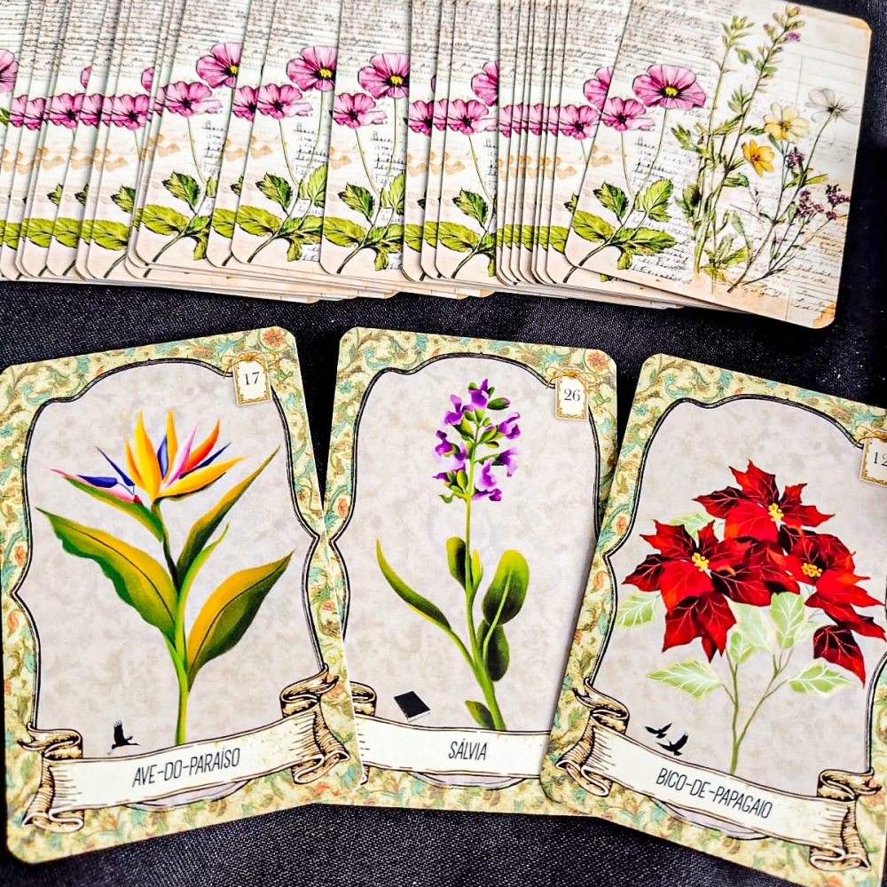 Herbário Lenormand - Baralho Cigano das Ervas Mágicas - Petit Lenorman das Ervas