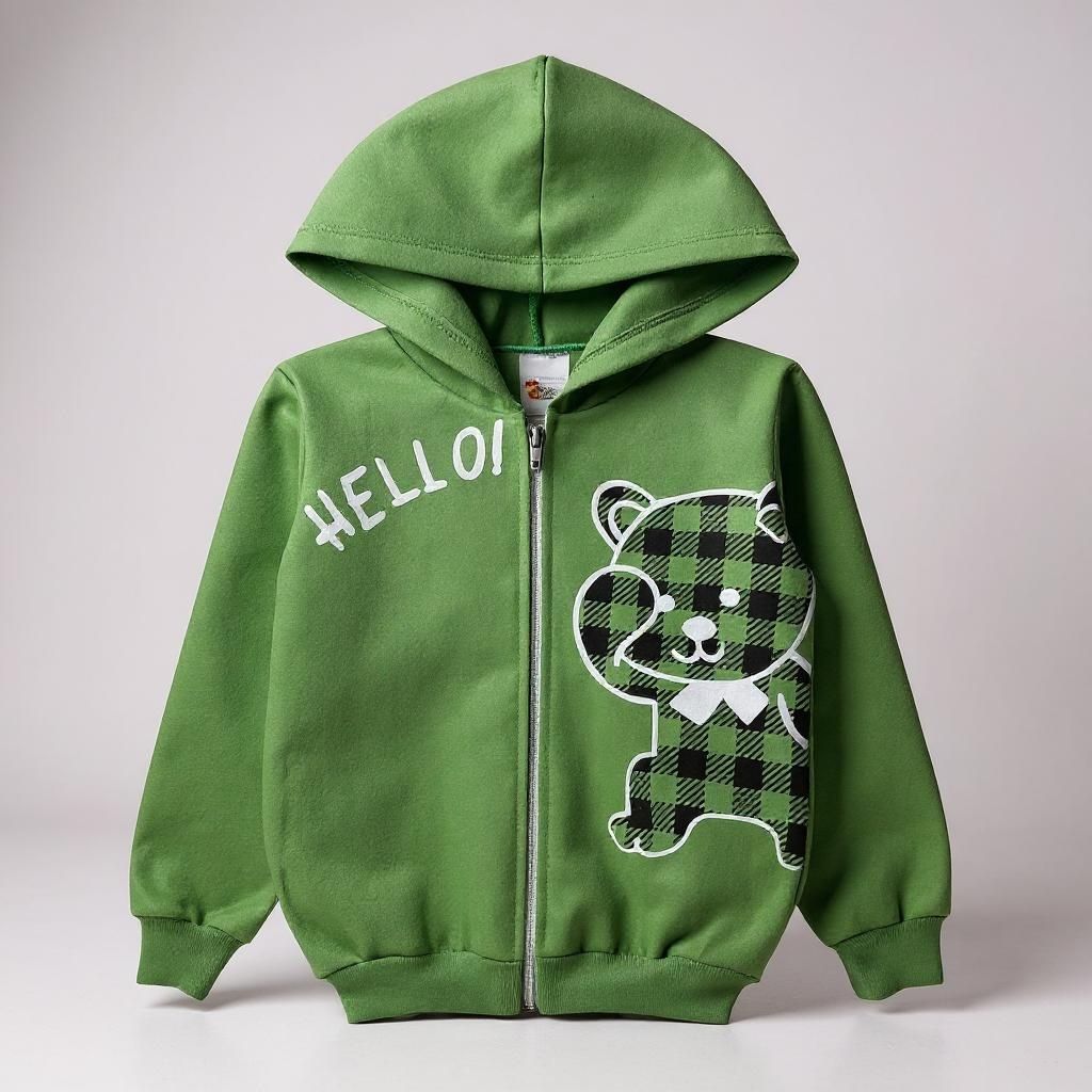 Jaqueta Casaco Infantil Moletom Menino Jaqueta Capuz Inverno — imagem 2 de 2