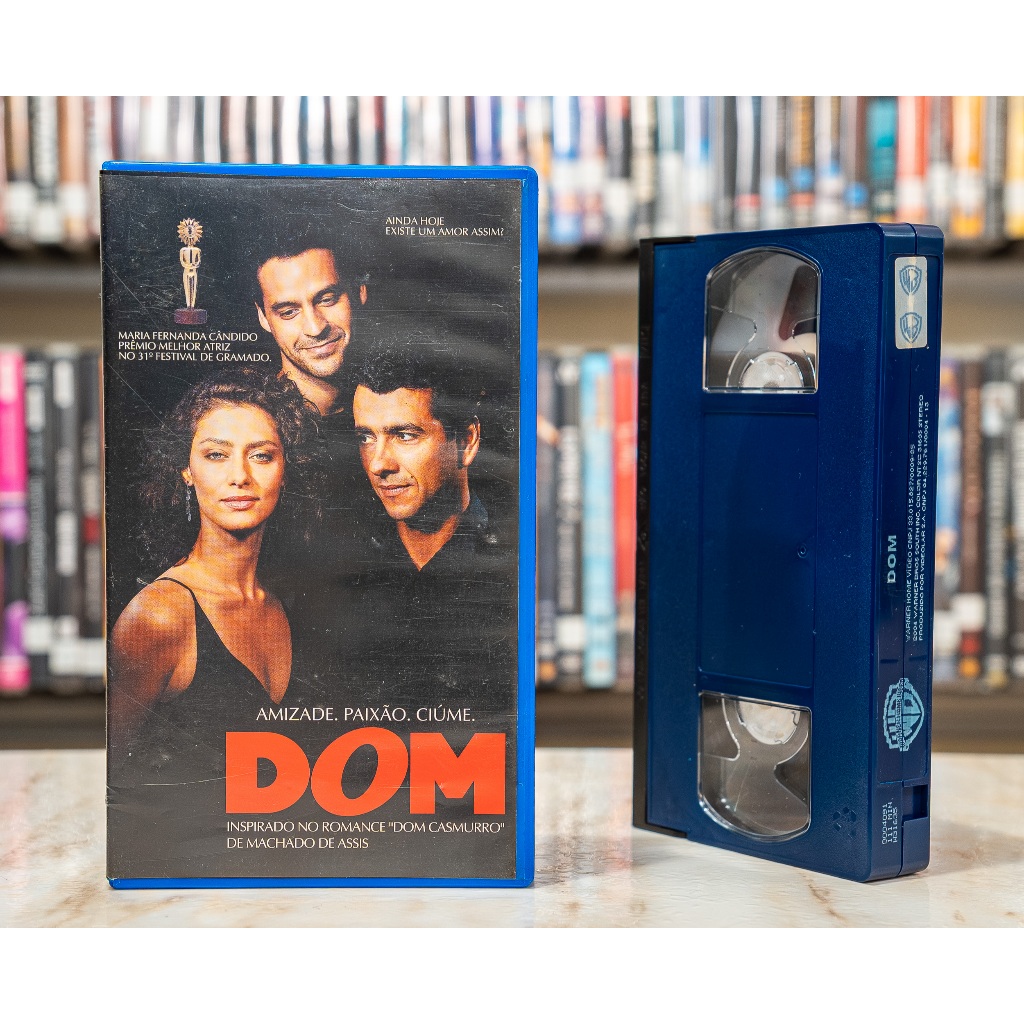 VHS Dom - DUBLADO NACIONAL - Marcos Palmeira Maria Fernanda Cândido Bruno Garcia - Fita de Vídeo Filme Brasileiro