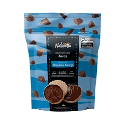 Biscoito Arroz Chocolate Zero Açúcar Naturatta 60 g - Vegano