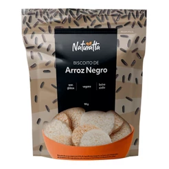Biscoito Arroz Negro Sem Glúten Naturatta 90 g - Vegano