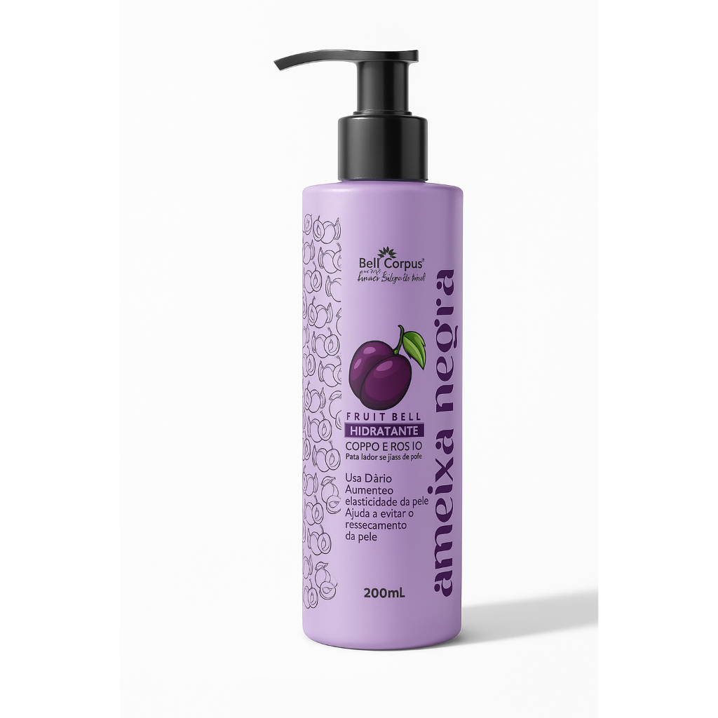 Hidratante Corporal e Facial Feminino Limpeza Corpo e Rosto 200ml Bell Corpus New Model