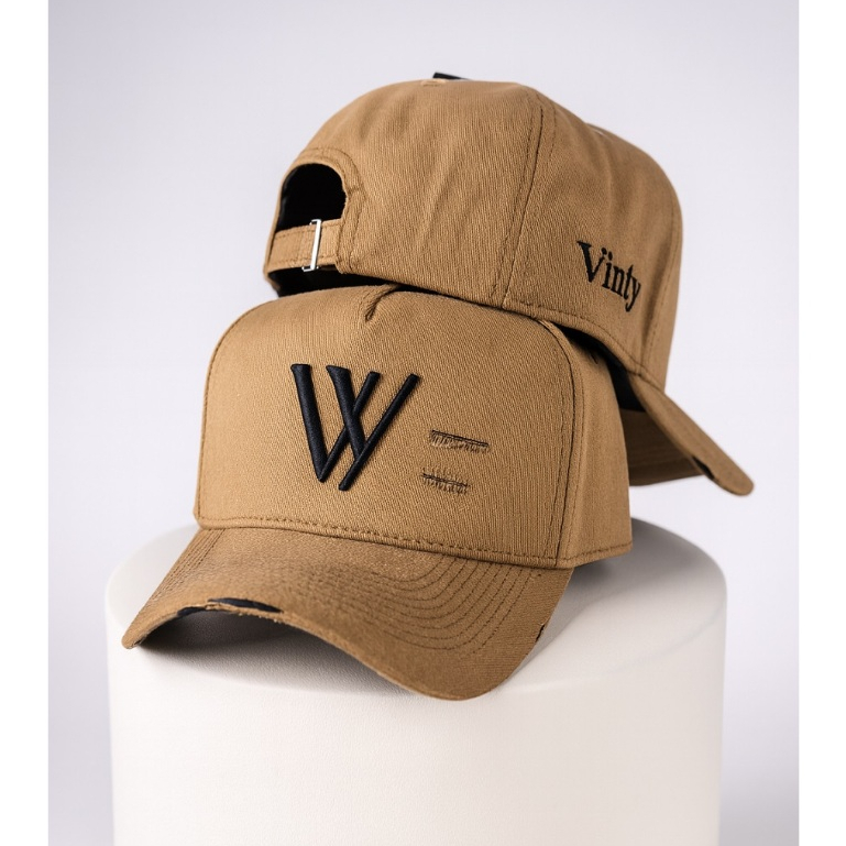 Bone Vinty Casual Fecho Fitão Fivela Básico  Regulável Aba Curva em Oferta na Shopee