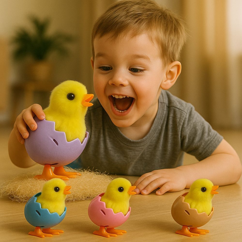 Pintinho no Ovo Corda Brinquedo Pintinho Amarelinho Brinquedo Pelúcia Infantil