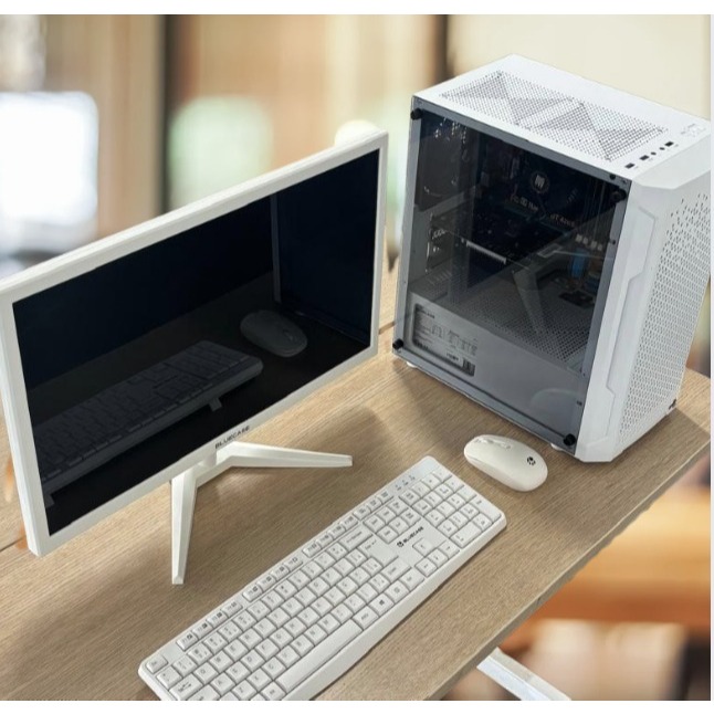 PC Completo Office Branco, Core I7, 32gb, SSD 480GB, GTX 4gb, Monitor 21", Teclado e Mouse s/ Fio