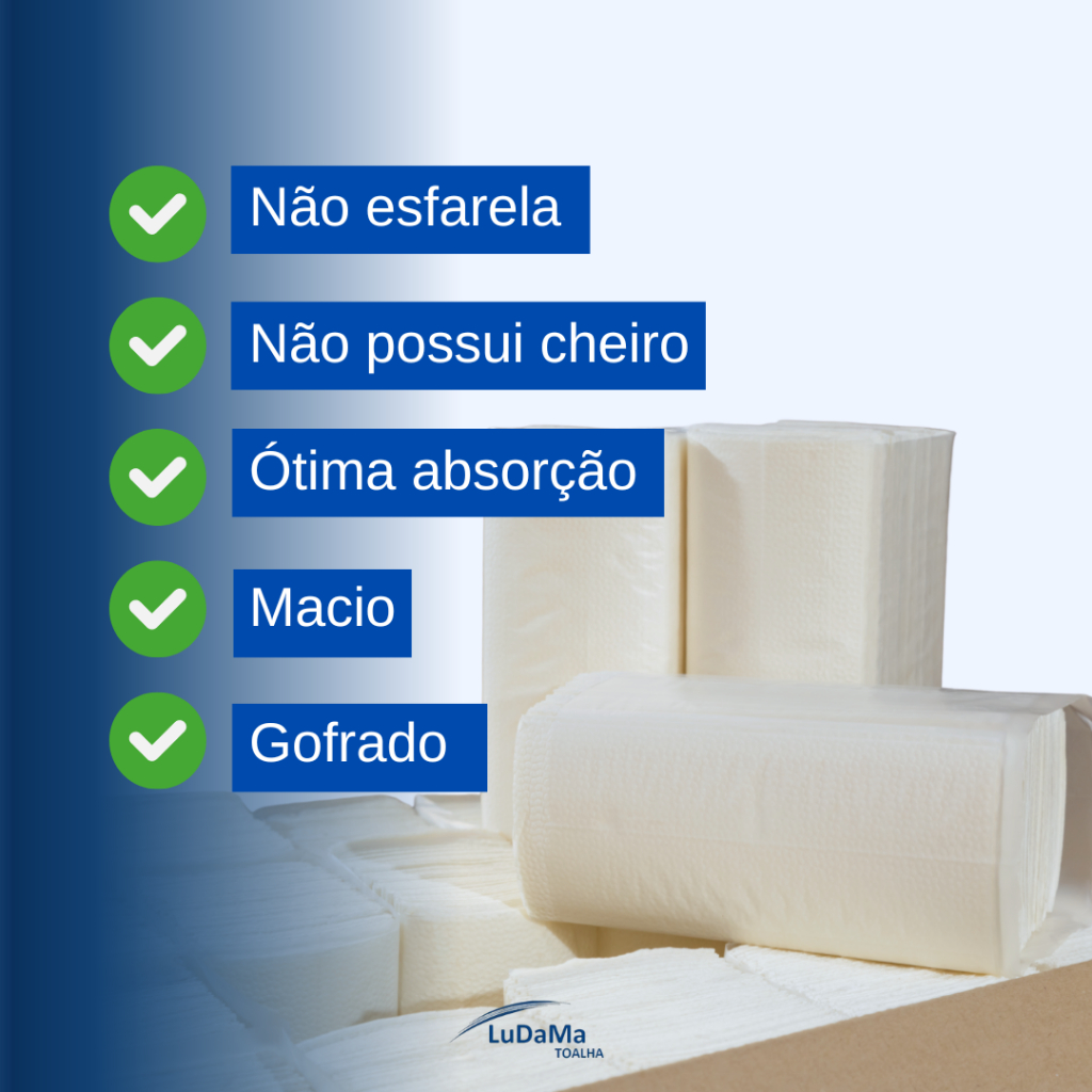 Papel Toalha Interfolha Versátil Duas Dobras Extra Luxo 2000 Folhas 20x20 — imagem 2 de 2