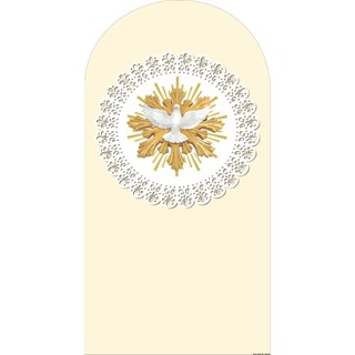 PAINEL DE FESTA BATIZADO ESPIRITO SANTO PRIMEIRA COMUNHÃO 2X1 - ROMANO EM TECIDO SUBLIMADO em Oferta na Shopee