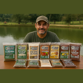 Massa Pesca Do Baiano Tilapia Curimba Pacu Tambaqui Goiaba Banana E Mel Maracuja E Mel P40 Vermelha em Oferta na Shopee