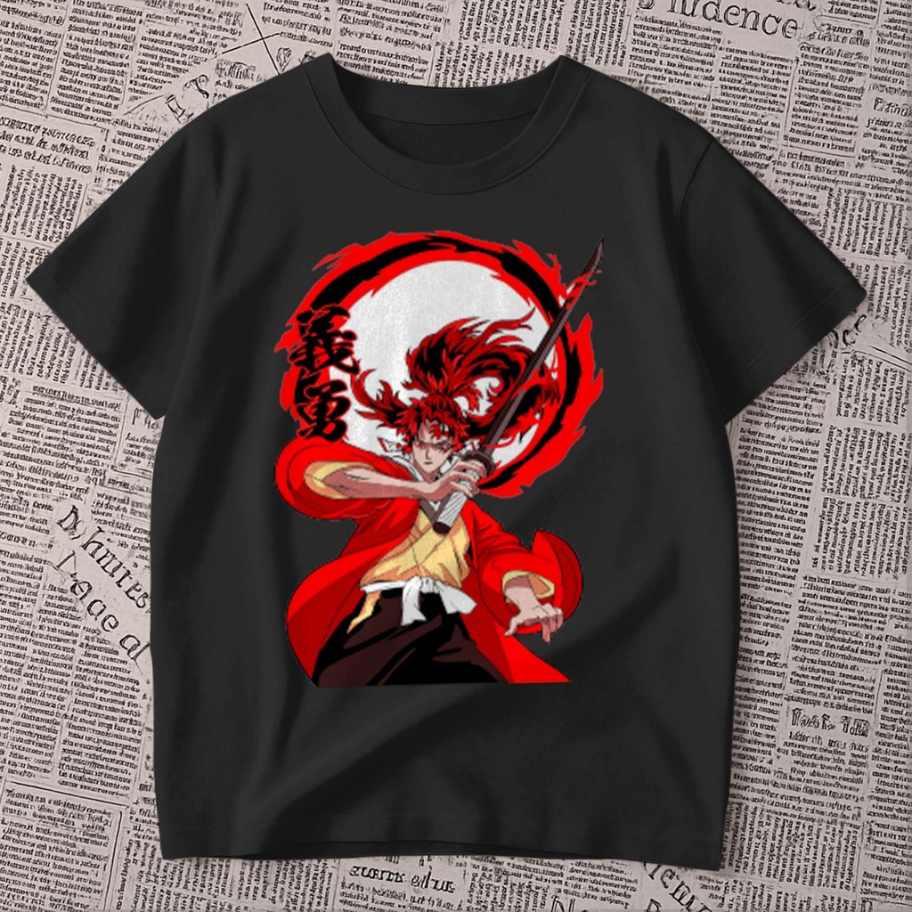 Camiseta estampada - desenho anime | demon slayer | caçador de demonio | Yoriichi | blusa premium 100% algodão unissex