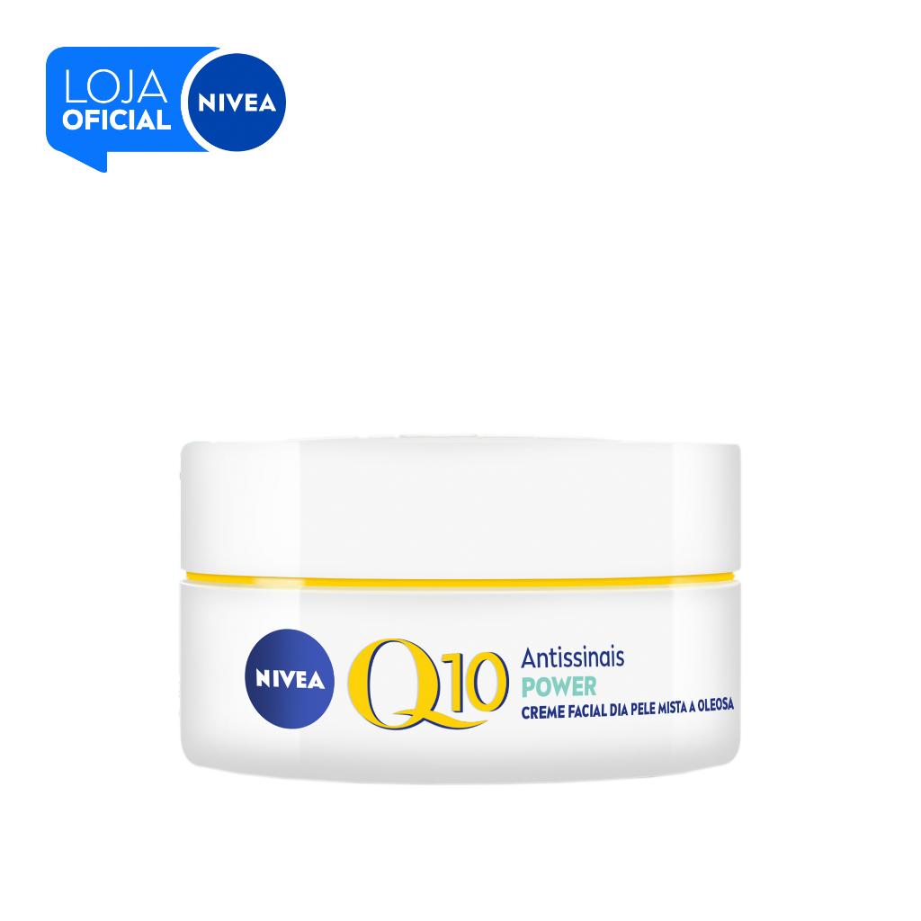 NIVEA Creme Facial Antissinais Q10 Power Dia FPS 30 Pele Mista a Oleosa 50g BBB 26 em Oferta na Shopee