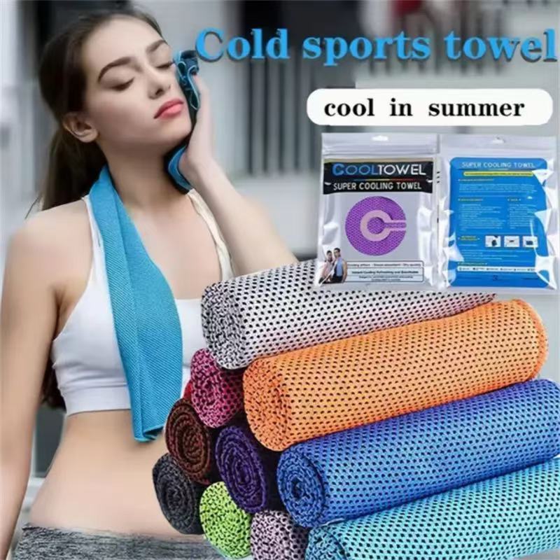 Novo toalha de frescor para atividades ao ar livre, para secar o suor e resfriar, feita de tecido de resfriamento