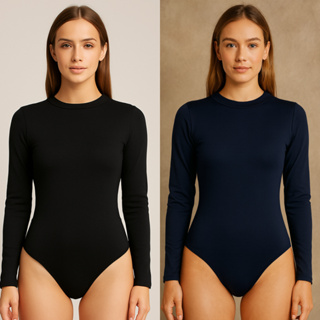 Body Manga Longa Gola Redonda Supléx Coladinho em Oferta na Shopee
