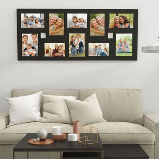 Painel Quadro Mural  para 10 Fotos 10x15cm ideal para decoração sala quarto esritório em Oferta na Shopee