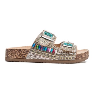 Sandália feminina Strass de luxo Papete Feminina birken205
