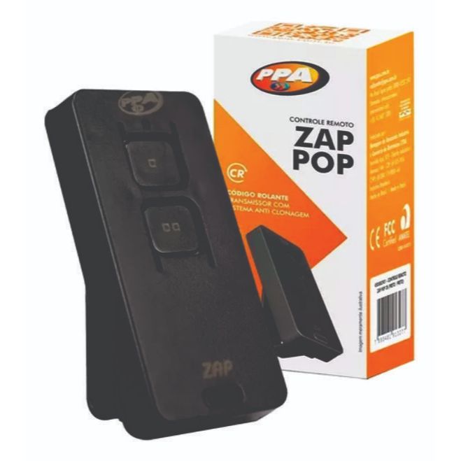 Controle Remoto Zap Pop 2b Preto PPA em Oferta na Shopee