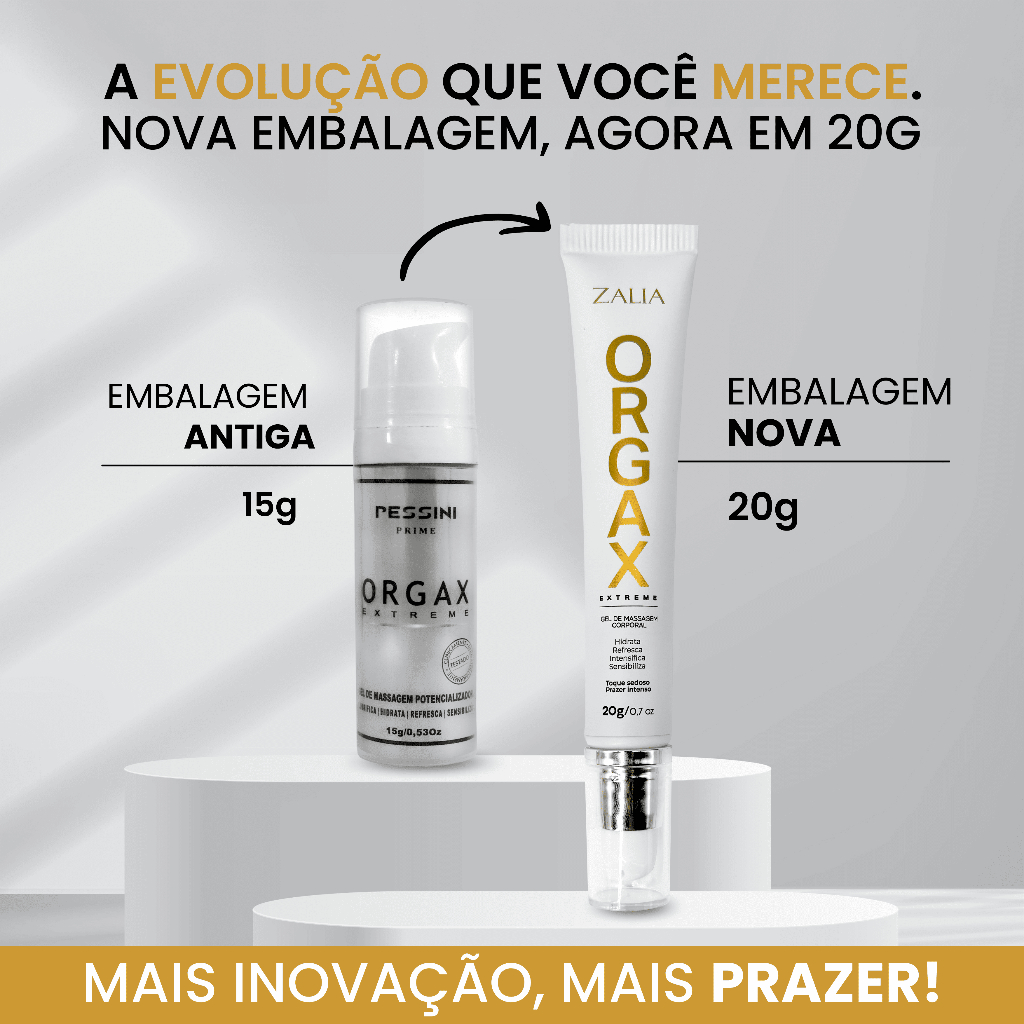 Gel Excitante Orgax 5-em-1 Feminino – Intensifica o Prazer, Lubrifica e Hidrata 20 g — imagem 2 de 2