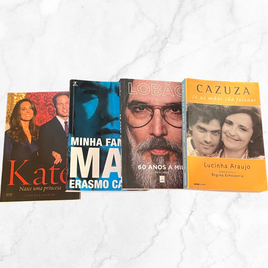 Desapego Livro Usado – Padre Marcelo Madonna Rita Lee Angelina Jolie Anne Frank Lobão George Orwell