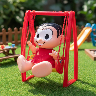 Boneca Para Bebê Turma Da Mônica 20 Cm Com Balancinho 1112 - Samba Toys