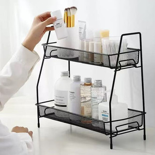Organizador Rack Prateleira Dupla Multiuso de Armazenamento Banheiro/Cozinha/Quarto/Sala
