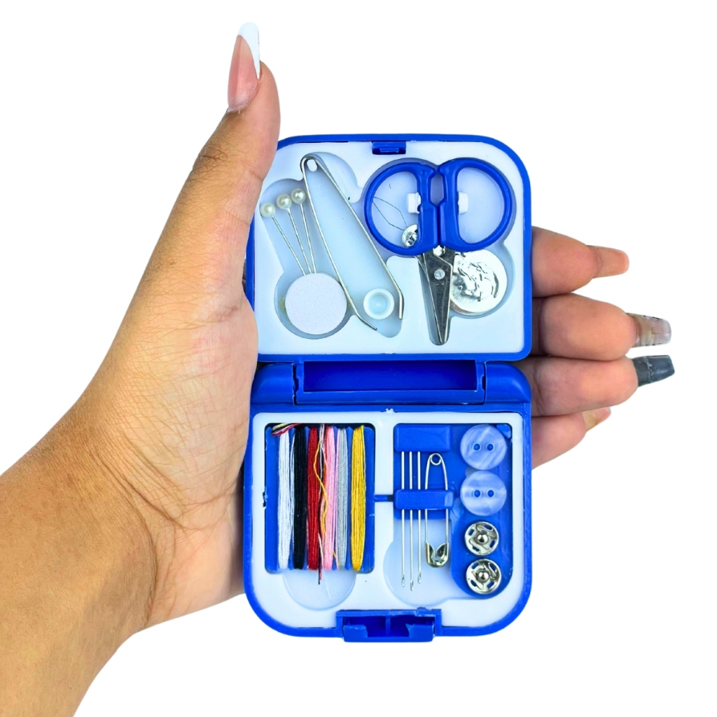 Kit Costura Portátil 20 Peças Mini Estojo Completo Ideal para Viagem e Emergência - MANIA
