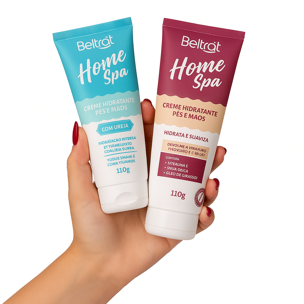Creme Hidratante Pés e Mãos Home Spa Beltrat 110g