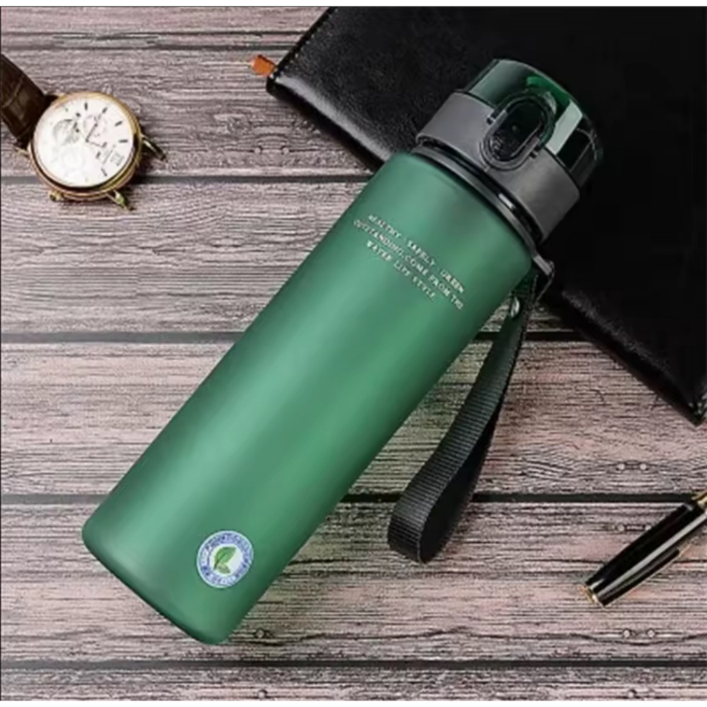 Garrafa pequena 400ml com tampa Flip Flop BPA FREE cor: verde