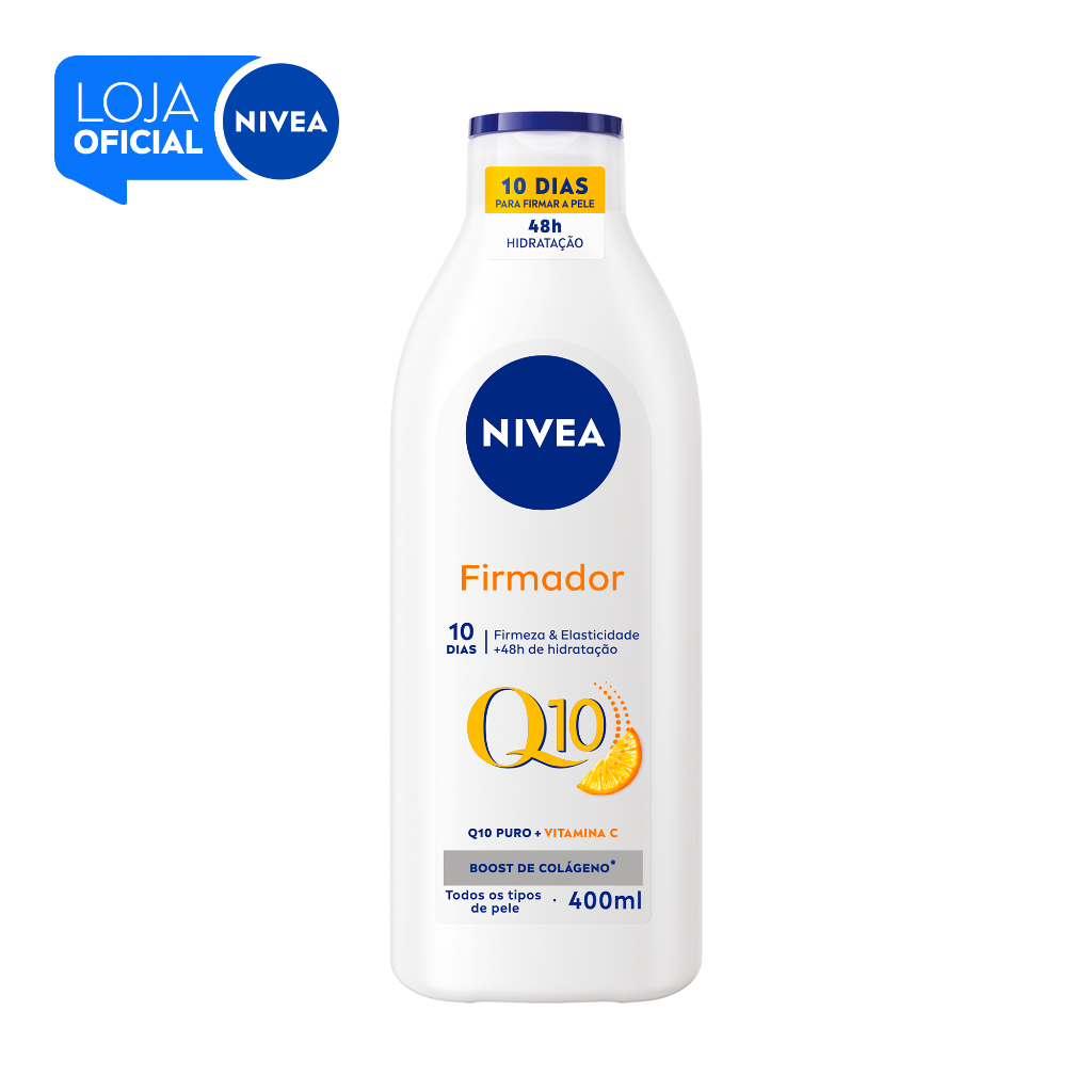 NIVEA Loção Hidratante Firmador Q10 + Vitamina C Pele Seca 200ml