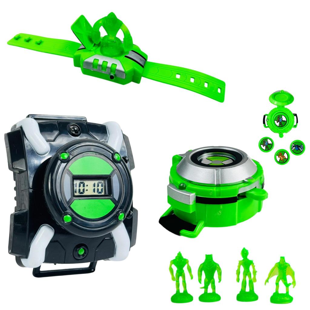 Ben 10 Brinquedo Infantil Omnitrix Lançador De Disco Com Luzes E Sons Alienígenas