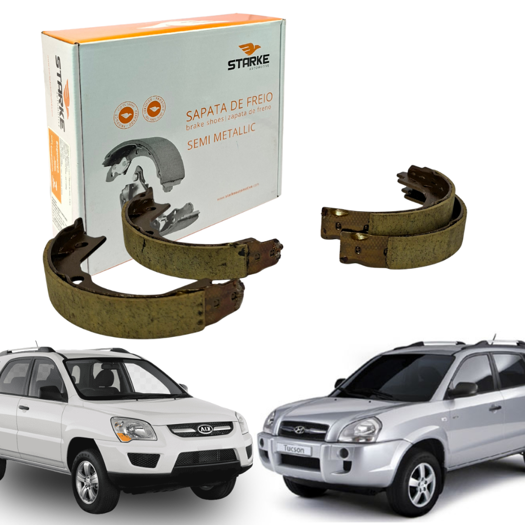 Sapata Freio De Mão Tucson 2.0 2.7  Sportage 2.0 16V 2004 A 2011 em Oferta na Shopee