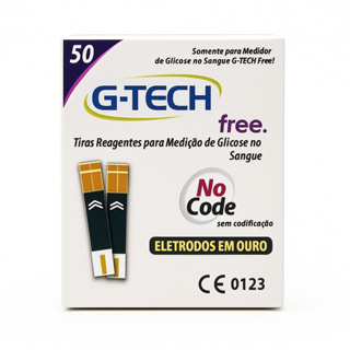 Fita/Tiras Glicemia G-tech Free 50 unidades em Oferta na Shopee