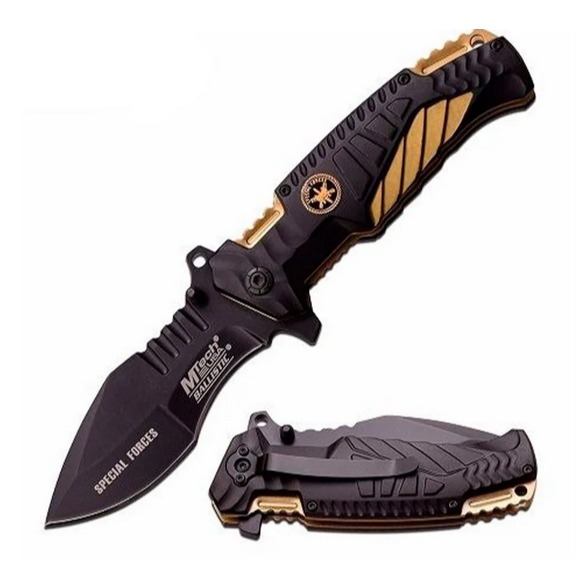 Canivete Faca Tático Mtech Gold Mt-a944 Militar Cinto Pesca Camping