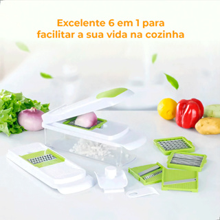 Ralador ZOLELE Multicortador De Cozinha 3 Em 1 Aço Inoxidável Picador Fruta Legumes Vegetais 1,3L em Oferta na Shopee