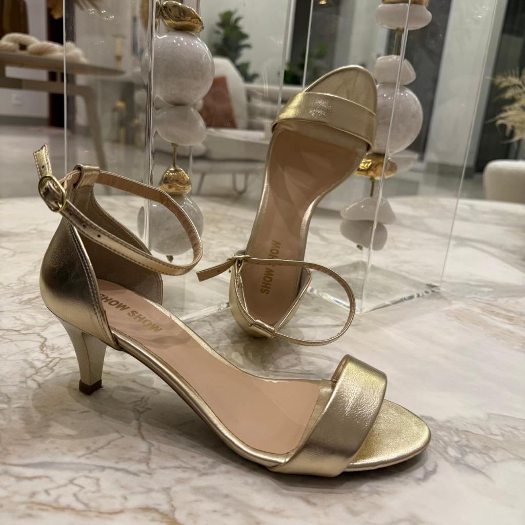 Gisele Sandália Salto Fino 6 cm Confortavel e Versatil em Oferta na Shopee